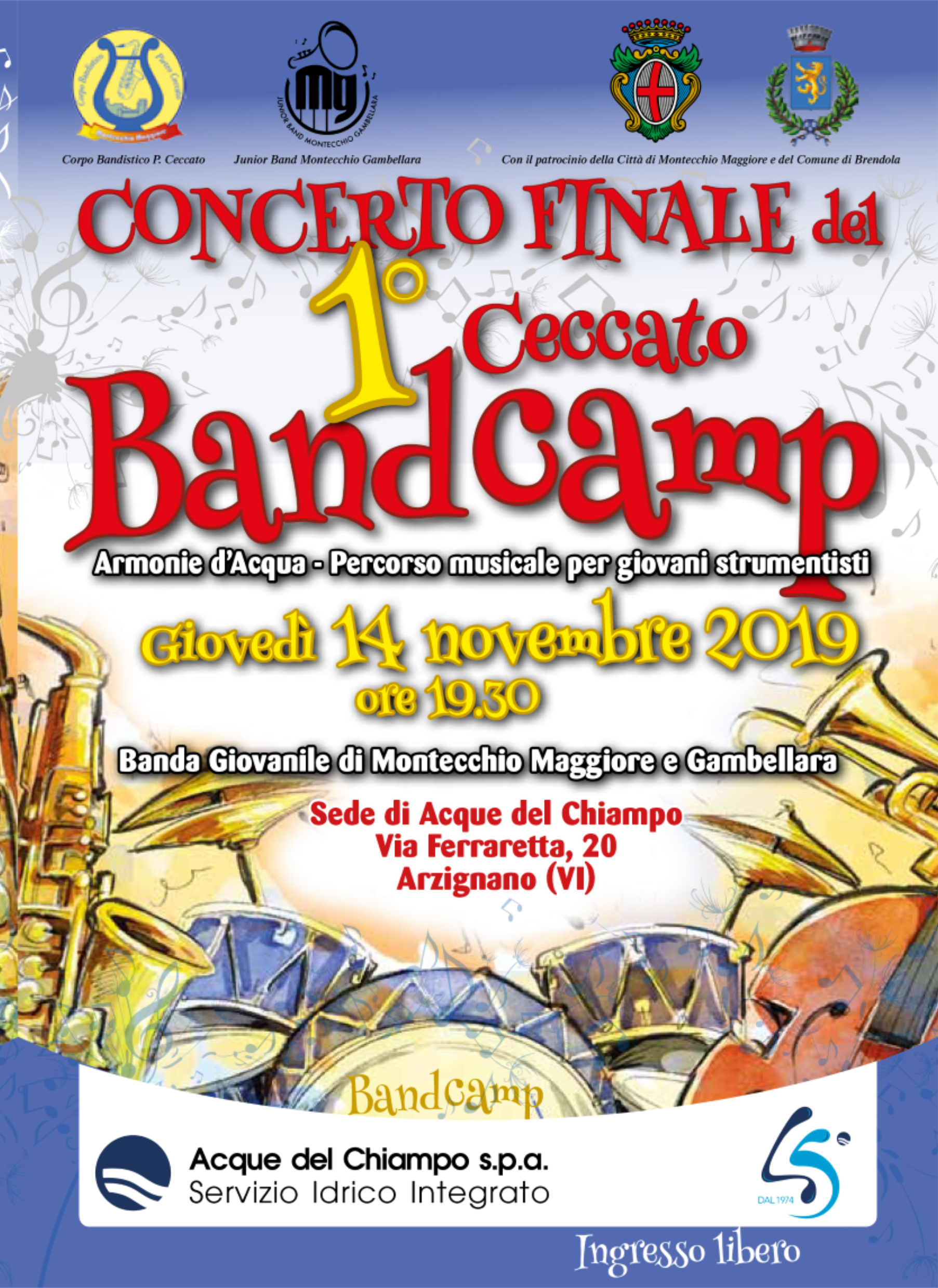 Concerto Acque del Chiampo 14 11 2019 Prima Pagina
